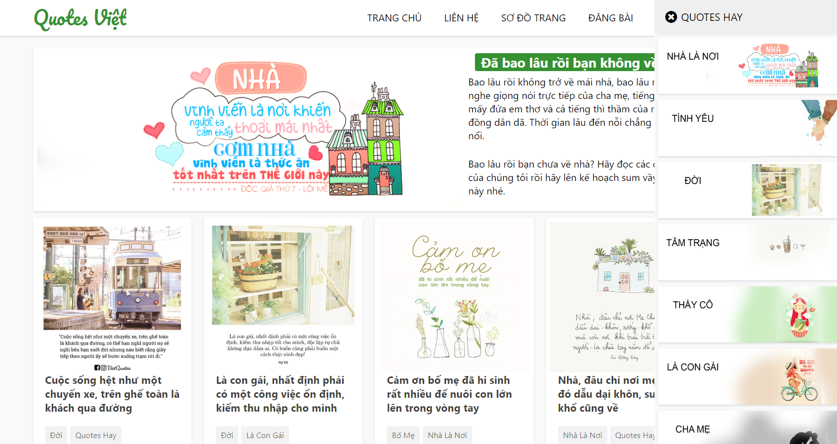 Share template blogger chia sẻ quotes chuyên nghiệp